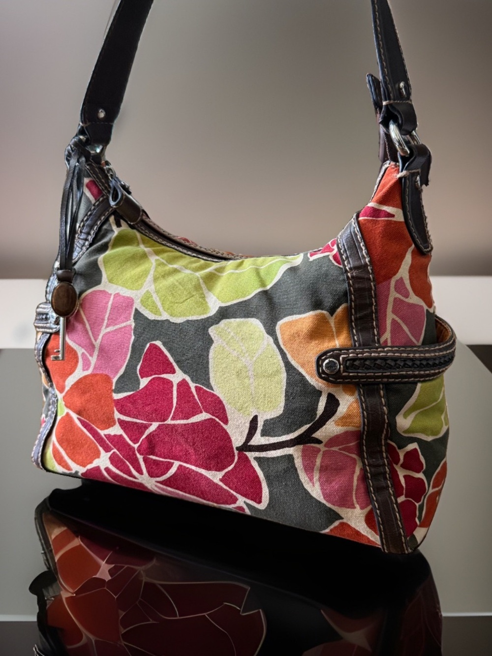 Vintage Fossil Floral Y2K Shoulder Bag 🌺